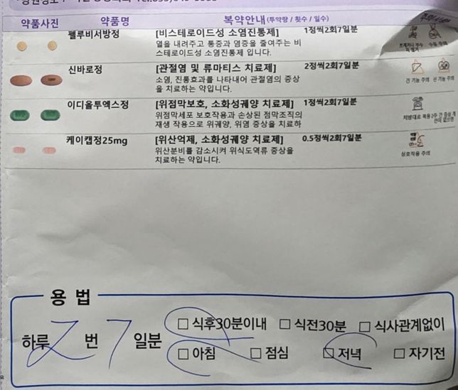 무릎연골찢어짐 주사/약물치료 중 음주...의 0번 째 이미지