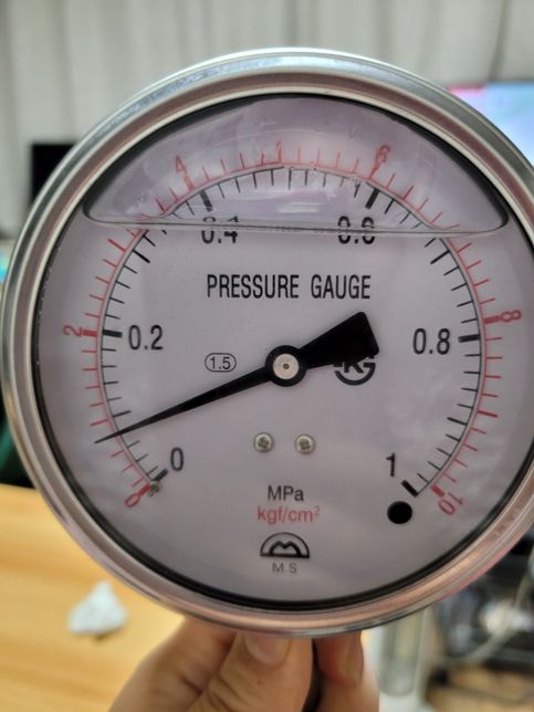 압력 게이지 바늘 어떻게해야 0 이 되나요?의 0번 째 이미지