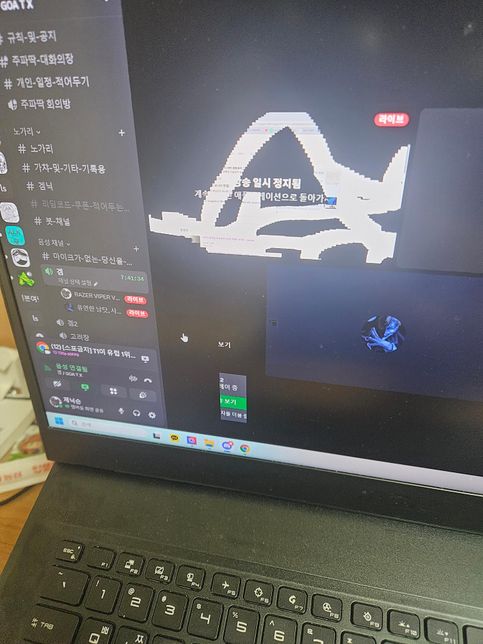 노트북이 화면처럼 마우스가 지나간 부분이 픽셀화되서 일부만 로딩되요.의 2번 째 이미지