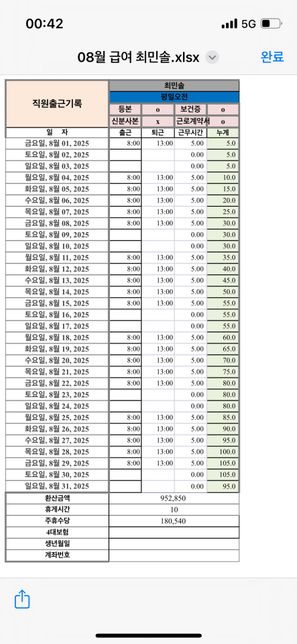 알바급여 궁금해서 여쭤봅니다 !!!!!의 0번 째 이미지