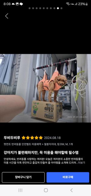 양측어깨관절아탈구 1단계 강아지 미용해먹 사용가능문의의 0번 째 이미지