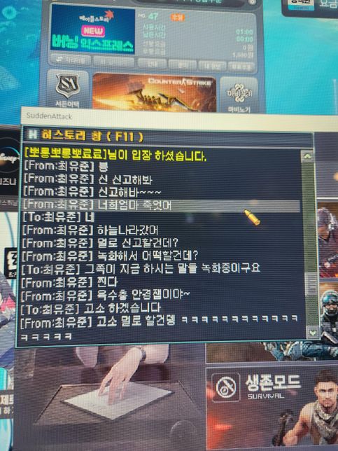 게임상에서 욕설을 포함한 부모 욕을 당해서 매우 슬픈데 고소가능할까요?의 2번 째 이미지