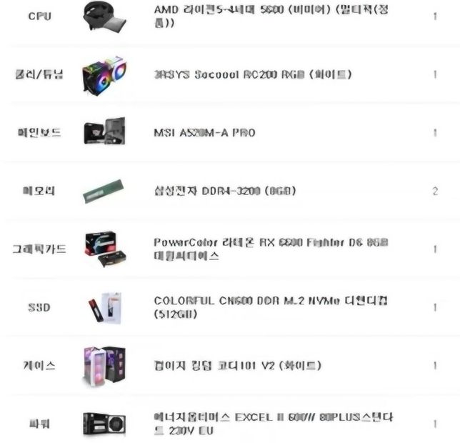 컴퓨터 구매하려고하는데 비교좀 부탁드려요의 0번 째 이미지