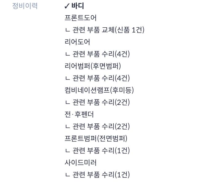 중고차 구매 시 정비이력 괜찮을까요?의 0번 째 이미지