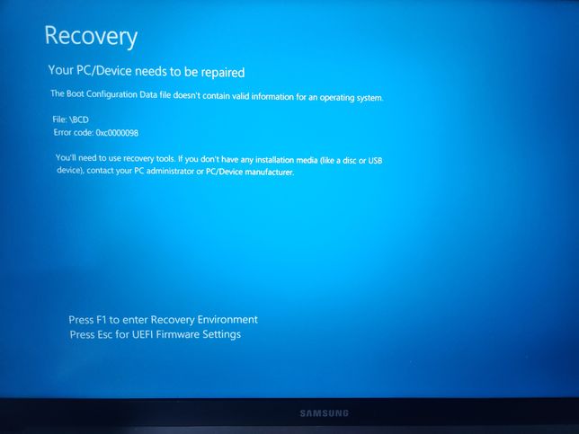 노트북 갤럭시북4 윈도우11 블루스크린 안전모드 바이오스 bios recovery의 2번 째 이미지