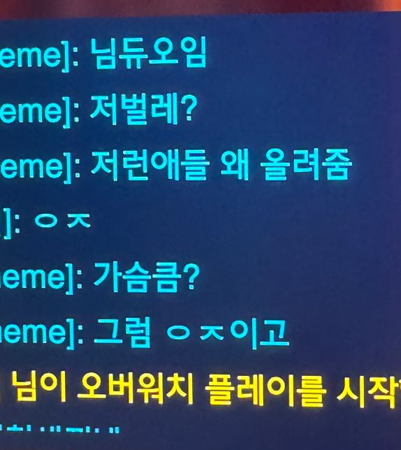 오버워치 게임 통매음 신고기준이 있을까요?의 0번 째 이미지