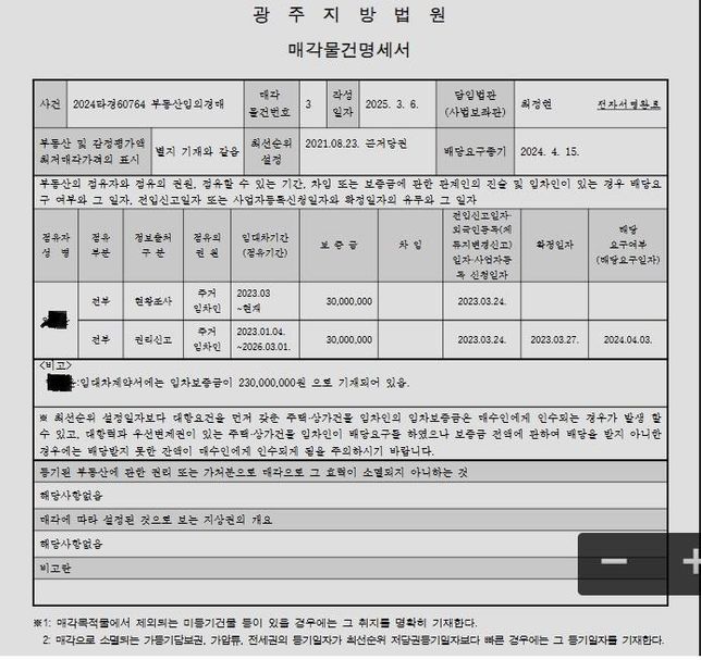 소액임차인 배당 이의신청 질문드립니다.의 1번 째 이미지
