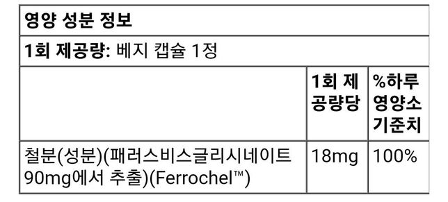 제가 가진 철분 영양제 성분이 궁금합니다의 0번 째 이미지