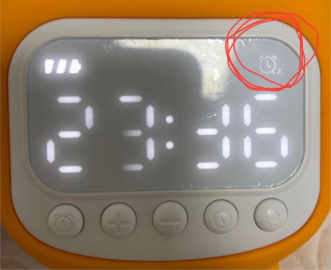 카카오프렌즈 말랑꾹 무드등 알람 시계_알람표시 아이콘 안보이게하는 방법의 1번 째 이미지