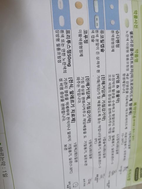 아침약 복용은 잘함,점심식사후에 아침약을 복용했는데의 0번 째 이미지