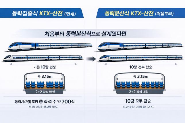 KTX 산천도 동력분산식 으로 나왔다면의 0번 째 이미지