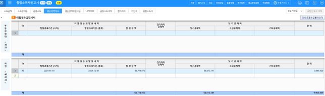 종합소득세 결손금 이렇게 입력하면 되나요?의 0번 째 이미지
