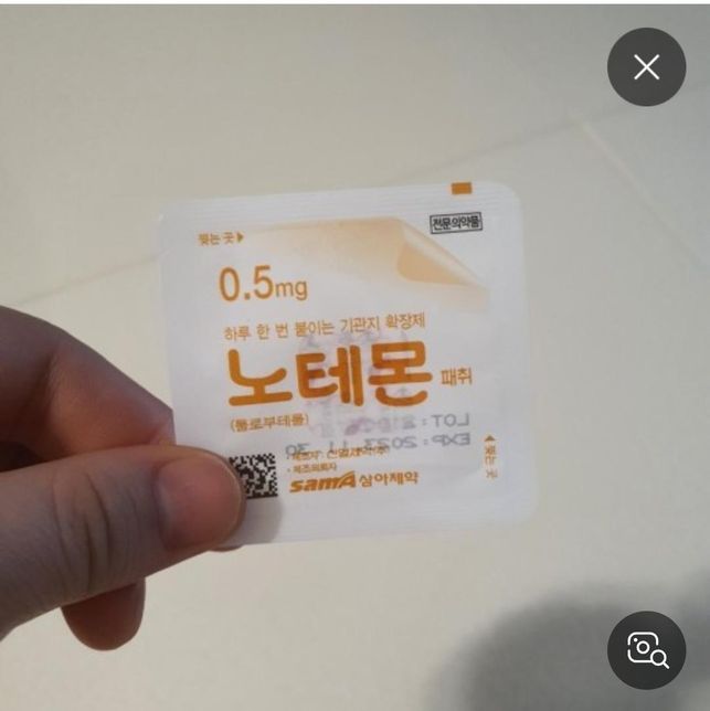 노테몬퍄치 0.5mg 관련 궁금한점이 있어요.의 0번 째 이미지