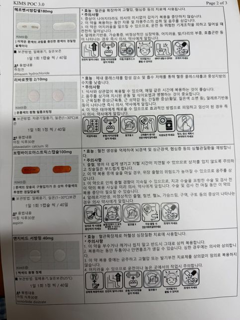 협심증약과 감기약 같이 복용해도 되나요의 0번 째 이미지
