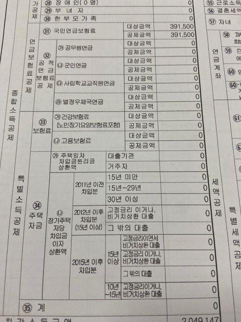 연말정산 근로자 기초자료등록에 관한 문의입니다.의 1번 째 이미지