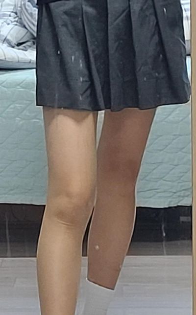 치마길이는 조금 줄였는데 많이 짧나요?의 0번 째 이미지
