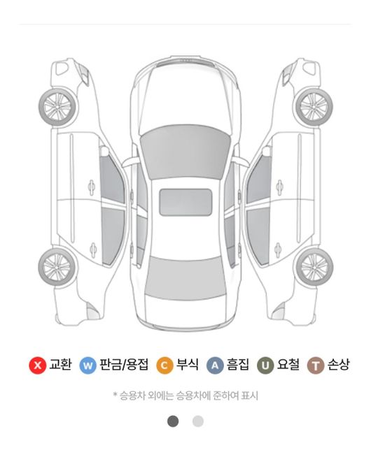 중고차 사고차량인지 확인 부탁드립니다.의 2번 째 이미지