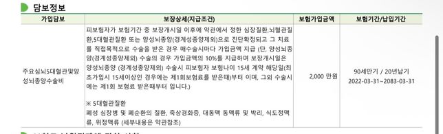 암보험, 종합보험 비교 부탁드립니다의 2번 째 이미지