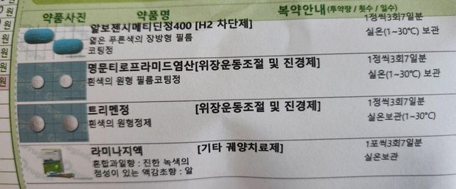 이 약을 먹은지 3일째, 갑자기 구토를 했는데 계속 먹어주는게 좋을까요..? 혹시 제외하면 좋을만한 약이 있을까요?의 1번 째 이미지
