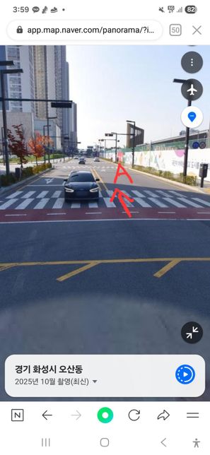 사거리 직진대 직진 사고에 대한 과실문의의 1번 째 이미지