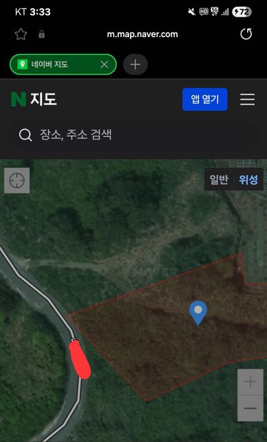 위성사진이 이렇게되어있는땅 4미터의 1번 째 이미지