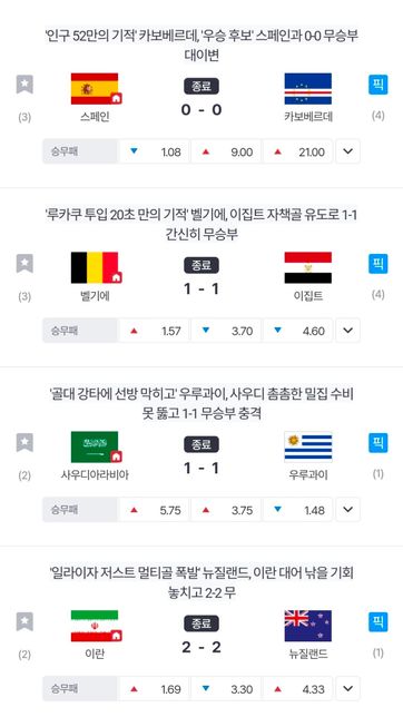 26년 월드컵 무승부 현상은 왜 발생된건가요?의 0번 째 이미지