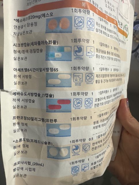 독감약 먹고 위경련이 왔는데 약국에서 파는 약 먹어도 될까요 ?의 0번 째 이미지