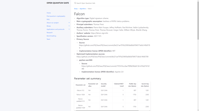 양자암호보안 Falcon-512가 공신력있는 기술일까요?의 2번 째 이미지