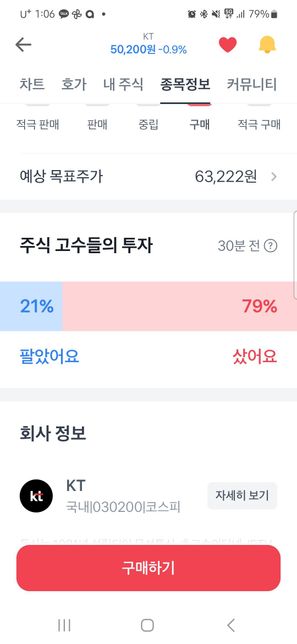KT 주가 전망 부탁드립니다(SKT 악재로인한 반사이익 관점으로)의 0번 째 이미지