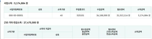 세금신고 한번 여쭙고 싶습니다 (근로소득 + 사업소득)의 1번 째 이미지