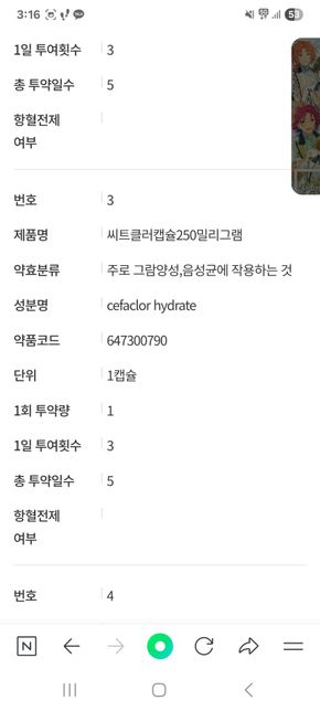 이 항생제들 경구피임약 효과에 영향을 주나요?의 2번 째 이미지