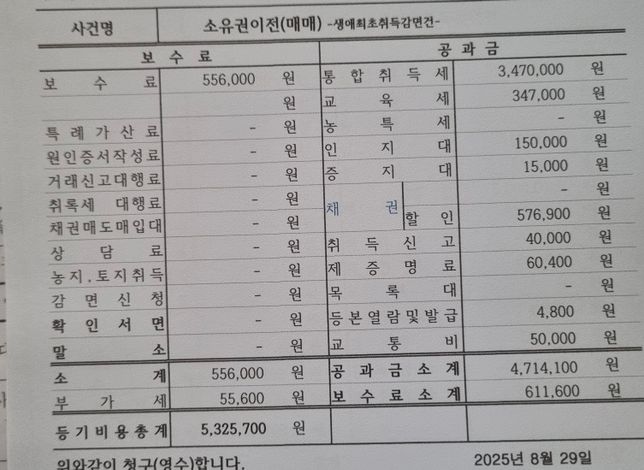법무사 비용 검토부탁드립니다..!의 0번 째 이미지