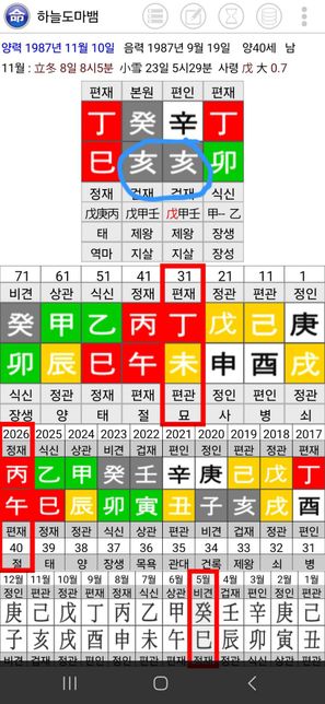 사주에서 월지·일지에 亥 겁재가 2개 있으면 피해의식이나 재물운으로 볼 수 있나요?의 0번 째 이미지