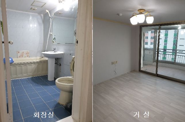 원룸 구축 10평 3층 vs 구축아파트 22평 꼭대기층 맨가에층의 2번 째 이미지