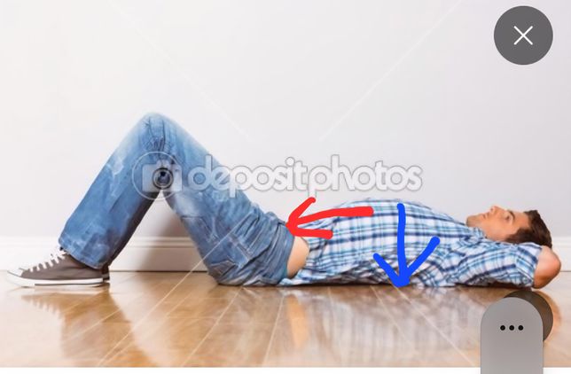 갈비뼈닫히는방법이 갈비뼈를 배꼽쪽으로 살짝 끌어내린다고 하는데 파랑표시인 등쪽이 아닌의 0번 째 이미지