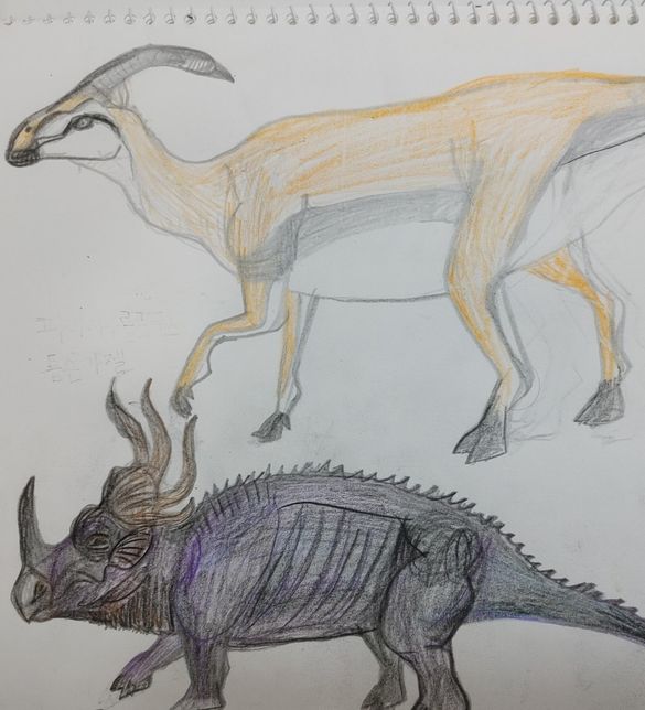 파라사우롤로푸스와 스티라코사우루스는 같은 시대에 살았나요?의 0번 째 이미지