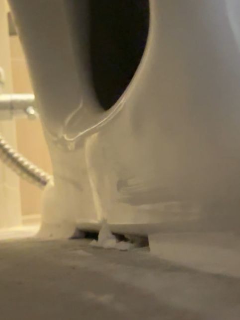 변기뒤에 백시멘트가 덜발라 진건가요?의 0번 째 이미지