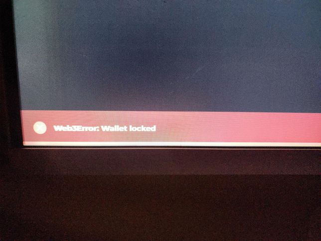 샌드박스 월렛 락 에러 왜 생기는건가요?의 0번 째 이미지