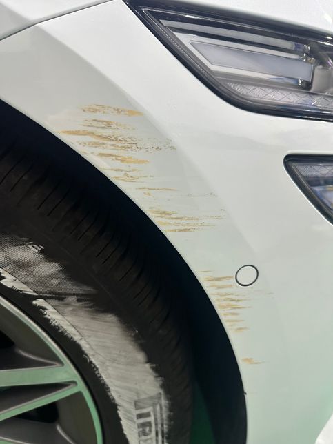 G80 신차 앞범퍼 긁힘, 조언 부탁드립니다.의 0번 째 이미지