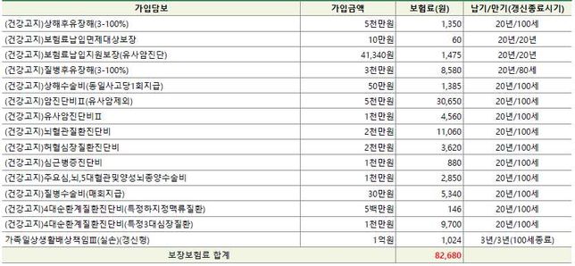 30세초반(만29) 여성 종합보험 내용 충분할까요?의 0번 째 이미지