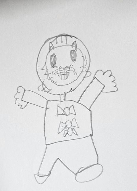 7세 남아. 자기 자신을 그린 그림입니다. 아동심리 분석 부탁드려요.의 2번 째 이미지