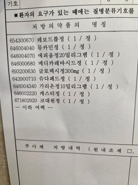 복용중인 약이 너무 많아서 질문드립니다의 0번 째 이미지