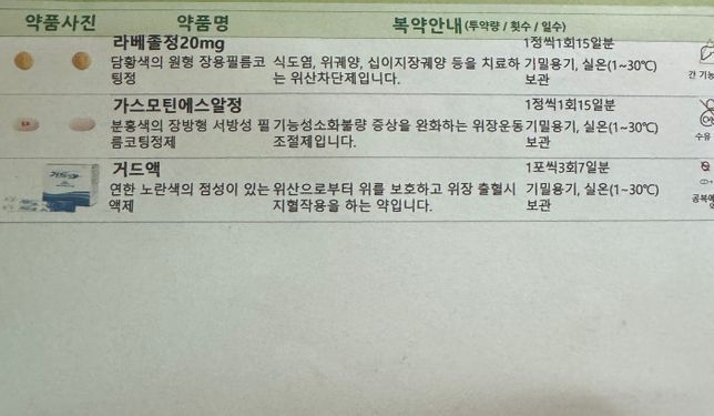 피부과약 , 역류성식도염약 , 콜르스테롤약 복약 질문 드립니다.의 2번 째 이미지