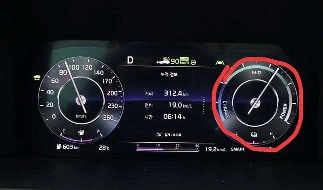 쏘렌토 하이브리드 경고등 표시 질문드립니다의 0번 째 이미지