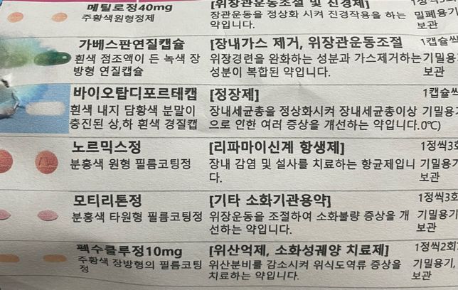 장염 약복용 괜찮은건가요? 아니면 빼고 먹어야되나요의 0번 째 이미지