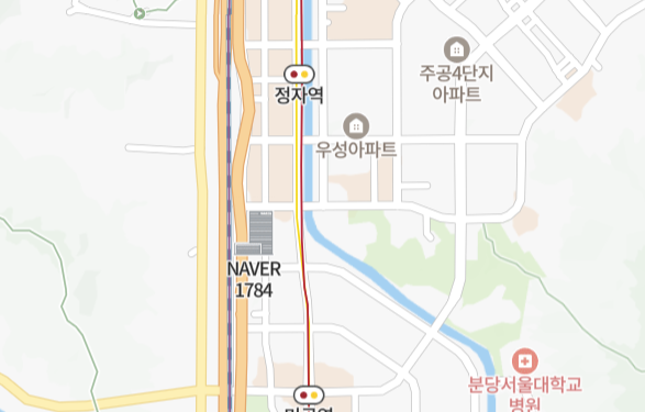 네이버지도를 보는데, 네이버 본사에 1784라는 숫자가 있던데 이건 무엇을 의미하나요?의 0번 째 이미지
