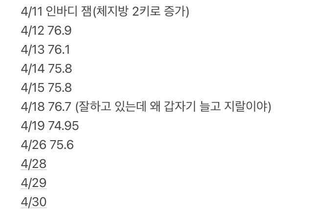 몸무게 줄고 있는 거 같은지 봐주세요!의 1번 째 이미지