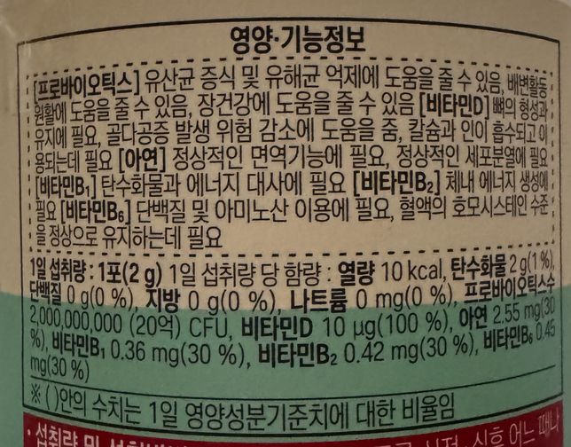 초등학생 하루 비타민 섭취관련문의입니다의 0번 째 이미지