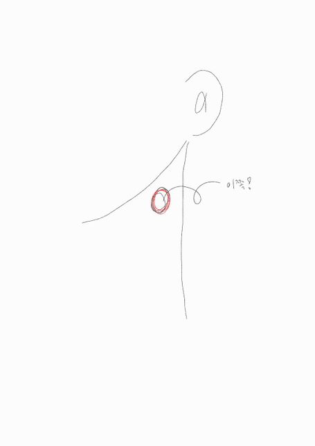 여기쪽을 누르면 아픈게 맞나요???의 0번 째 이미지