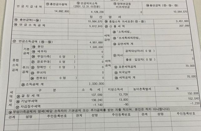 연말정산 부녀자 공제에 관한 문의입니다.의 0번 째 이미지
